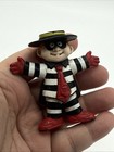 Mcdonald s The Hamburglar 1995 Pvc Figure Black White Stripe Hat Happy Meal Toy