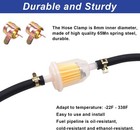 1 4 Inch Id Fuel Line Hose 10ft With 20pcs Hose Clamps For Small Gas Engines Us