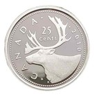 Canada  2010   0 925 Silver  Proof  25  Cent  Coin 