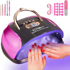 Uv Led Nail Light  256w High Power Gel Light  4 Timer Settings And Professional 