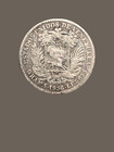 Vintage 1936 Venezuela 1 Bolivar Silver Coin - Fine Condition