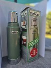 Vintage Stanley Aladdin Green Bottle Thermos A-944dh 1 Quart W  Original Box