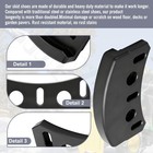 2-pack M135188 Composite Skid Shoe For J-ohn Deere 42  44  46  47 Inches Snow   