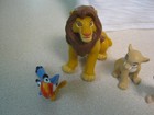 Vintage Disney The Lion King Pvc Action Figure Toy Lot Pumba Timon