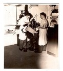 1940 Dentist Office Real Photo Dental Opertion Vtg Doctors Patient Chair Drill