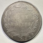 1848 Colombia 10 Reales Nueva Granada Silver Rare Type Coin Rim Filed 