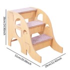 3 Step Dog Step Dog Indoor Ramp Non Slip Portable Lightweight Pet Cat Stairs Dog
