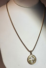 The Vatican Library Collection Hand Enameled Gold Tone Cross Necklace 18 Inch