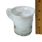 Piney Fork Ohio  Uranium Custard Glass Souvenir Tea Cup Mug Antique Mo