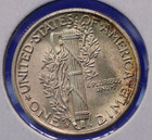 1944-s Brilliant Uncirculated 90  Silver Mercury Dime With Full Split Bands 