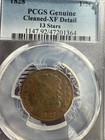 1828 Half Cent 13 Stars Pcgs Xf Details Cleaned Br Rd-bn 1 2 C