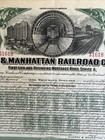 Hudson   Manhattan Railroad Bonds  2  1913 River Subway Vignette Ny Path History