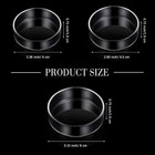3 Pieces Aquarium Shrimp Feeding Dish Clear Glass Fish Tank Feeding Bowl Food