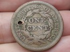 1851 Braided Hair Large Cent Penny- Vg fine Details