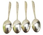 Vintage Wm Rogers Oneida Brittany Rose Silverplate Tablespoons Set Of 4 1948