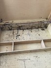 Vintage Wooden Art Supply Storage Case With Handle   Compartments Plenty Of Age