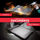 15x11    Fireproof Money Bag Document Safe Waterproof Fire Proof 2 Pouch Holder