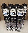 Seal Spray Sealasb12 Black Gun Foam 24 Oz Can - 7 Pack