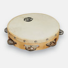 Latin Percussion Cp 8 Inch Single Row Headed Wood Tambourine - Steel  cp378 