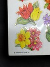 Vintage 1979 Hallmark Cards Stickers Flowers 1 Loose Sheet Complete