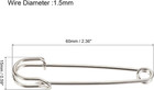 Safety Pins 2 36 Inch Large Metal Sewing Pins For Blankets Crafts Brooch Maki   