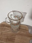 Footed Irish Coffee Cocoa Mugs Holly Berry Gold Rim Vintage Arby s Libbey 