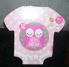 First Year Baby Stickers Pink Baby Shower Milestone Stickers Owl Baby Stickers