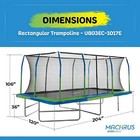 Upper Bounce Mega Trampoline With Fiber Flex Enclosure System  10  X 17 