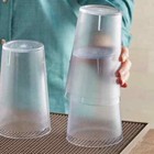  12 Pack  32 Oz  Clear Round Pebbled San Plastic Drinking Cup Tumblers