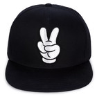 Disney Parks Disney World Mickey Mouse Peace Sign Baseball Hat Adult Black