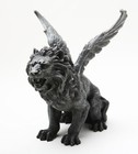 Medieval Winged Lion Gargoyle Statue Figurine 6 8 Inch Resin Figure