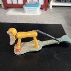 Vintage Original Fisher Price Walt Disney Pal Pluto Pop Up Kritter Wood Toy Usa