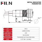 Filn 2pcs 12mm 1 2  Red Led Symbols Indicator Light 5v 12mm-red Light-2pcs