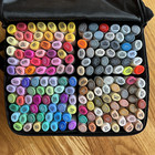 Ohuhu Art Markers Set Tip Sketch Drawing Pens W  Carrying Case Fine Dual 158