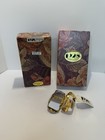 Vintage 1928 Gold Tone Mirrored Lipstick Holder Rhinestones New W  Box - 263
