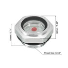 Air Compressor Oil Sight Glass G 3 4  Male Thread With O-rings