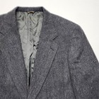 Vtg Austin Reed 40r Gray Wool Tweed Elbow Patch Bi-swing Mens Blazer Sport Coat