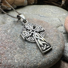 Celtic Cross Pendant Irish Ireland Scottish Scotland Communion 925 W free Chain