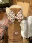 Ugg Australia Mini Bailey Bow Splatter Size 6