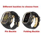 For Apple Watch Ultra 3 2 49mm Mod Kit Transparent Case Silicone Band Fkm Strap