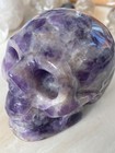 4 natural Purple Amethyst Carved Crystal Skull Realistic Skeleton Healing 40