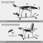 Adjustable Leg Extension And Curl Machine For Home Gym Seated Quad And Hamstring