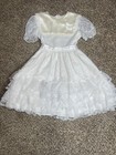 Vintage Martha   s Minature   s We   re Fussy Size 8 Girls Dress Lace And Ruffles