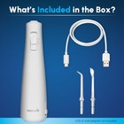 Waterpik Cordless Pulse Wf-20 White Water Flosser 6 0oz Portable Rechargeable