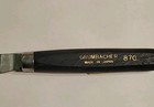 Vintage Grumbacher  870 Palette Knife 3  Offset Black Wood Handle Made In Japan