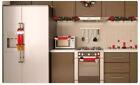 Christmas Refrigerator Door Handle Cover 3pcs Protector Microwave Oven Decor Us
