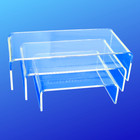 Mini Low Riser Set Clear Acrylic Display Jewelry Showcase Free Shipping