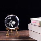 Crystal Hummingbird Figurines - 3d Laser Engraved Hummingbird Crystal Ball New