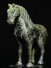 3 9  Old Chinese Tang Dynasty Bronze Ware Fengshui 12 Zodiac Year Horse Statue