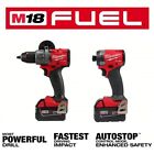 Milwaukee 3697-22 Hammer Drill  Impact Driver- M18 Fuel 18v 2-tool Combo Kit